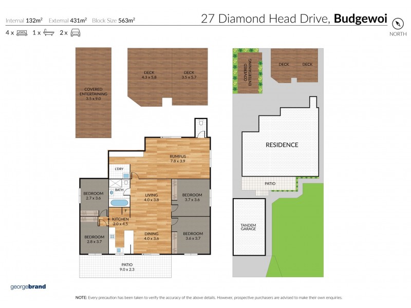 27 Diamond Head Drive, Budgewoi NSW 2262 Floorplan