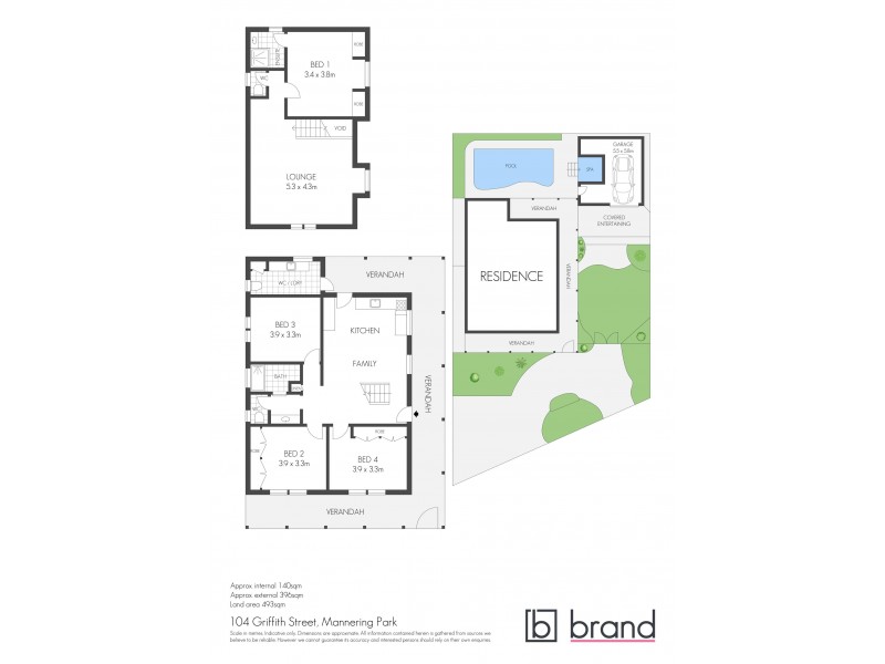 104 Griffith Street, Mannering Park NSW 2259 Floorplan