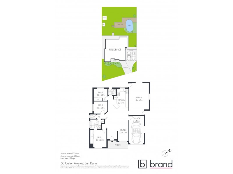 50 Callen Avenue, San Remo NSW 2262 Floorplan