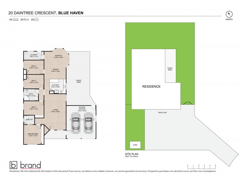 20 Daintree Crescent, Blue Haven NSW 2262 Floorplan