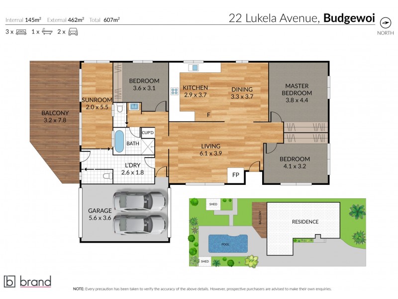 22 Lukela Avenue, Budgewoi NSW 2262 Floorplan