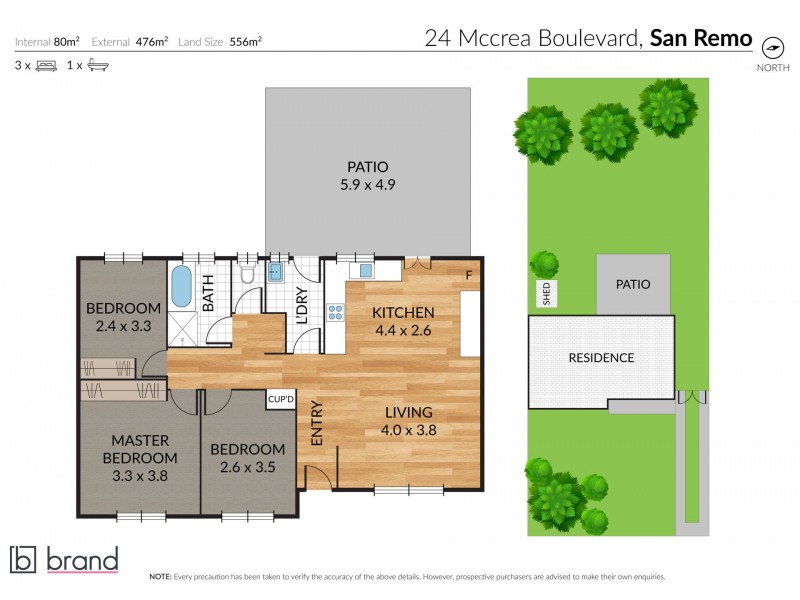 24 McCrea Boulevard, San Remo NSW 2262 Floorplan