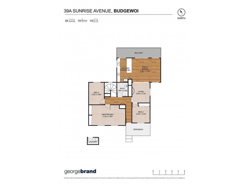 1/39 Sunrise Avenue, Budgewoi NSW 2262 Floorplan