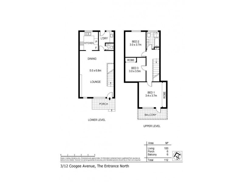 3/12 Coogee Avenue, The Entrance North NSW 2261 Floorplan