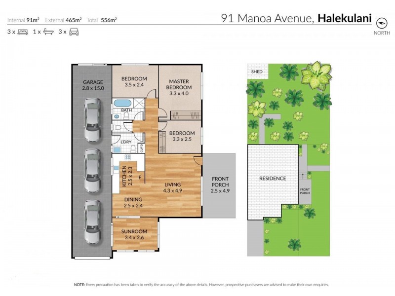 91 Manoa Road, Halekulani NSW 2262 Floorplan
