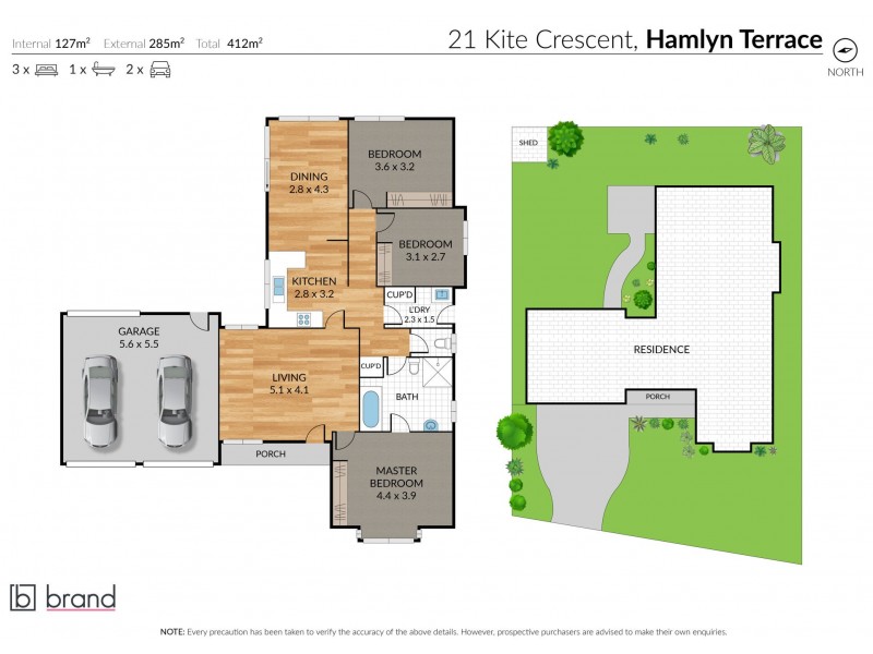 21 Kite Cresent, Hamlyn Terrace NSW 2259 Floorplan