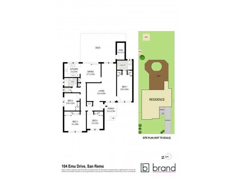 104 Emu Drive, San Remo NSW 2262 Floorplan