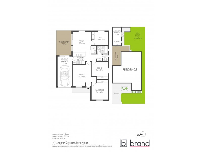 41 Shearer Crescent, Blue Haven NSW 2262 Floorplan