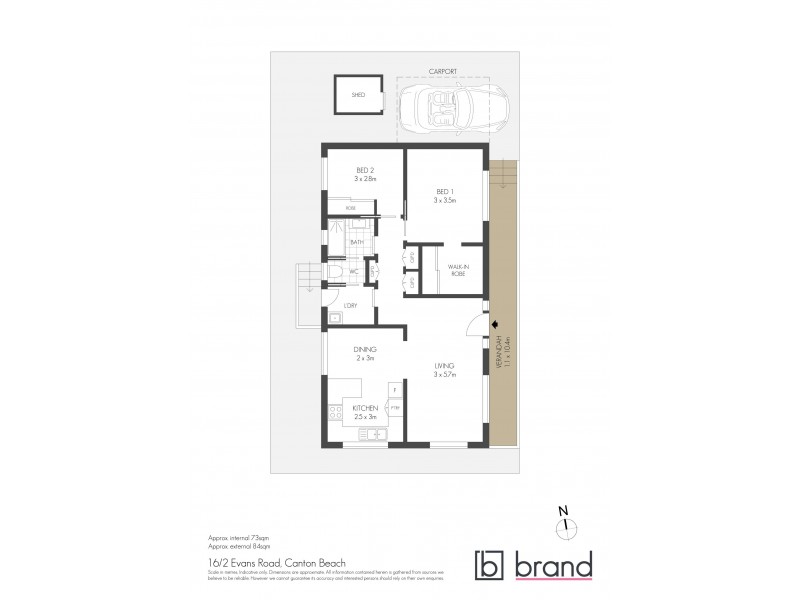 16/2 Evans Road, Canton Beach NSW 2263 Floorplan
