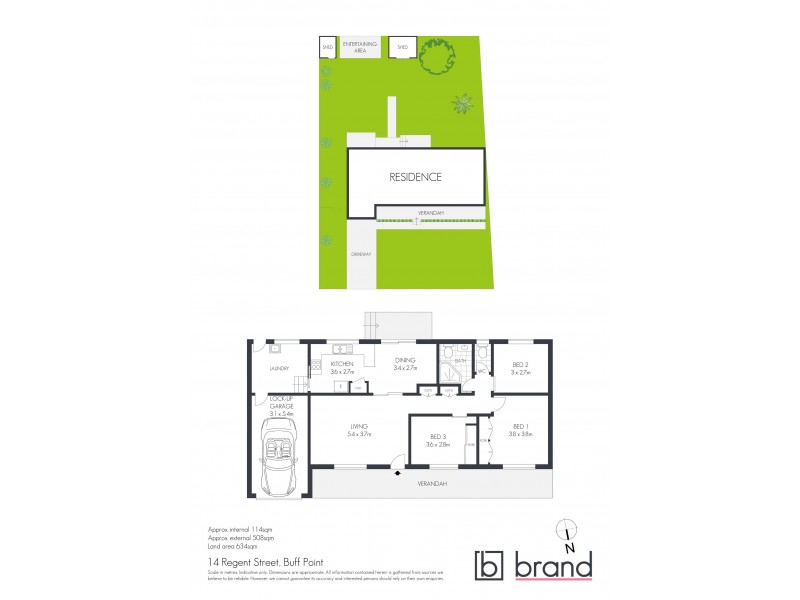 14 Regent Street, Buff Point NSW 2262 Floorplan