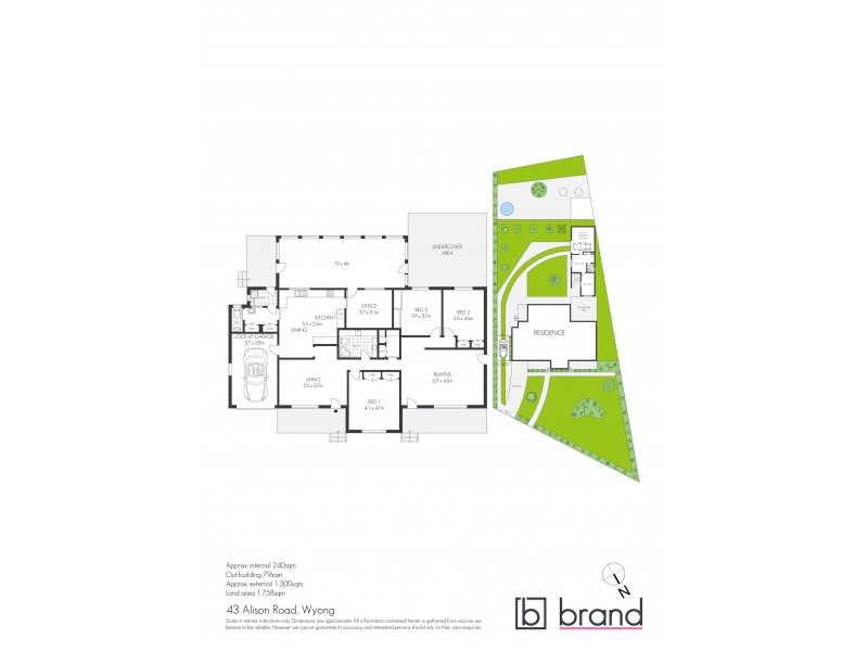 43 Alison Road, Wyong NSW 2259 Floorplan