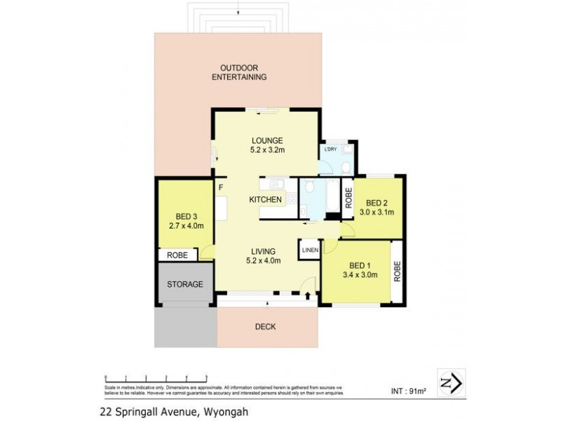 22 Springall Avenue, Wyongah NSW 2259 Floorplan
