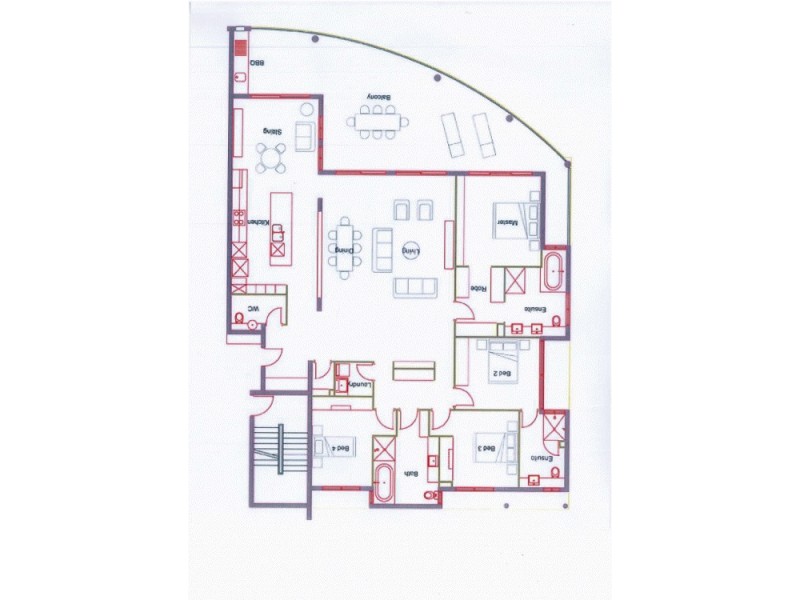 26/13 Esplanade, Darwin NT 0800 Floorplan