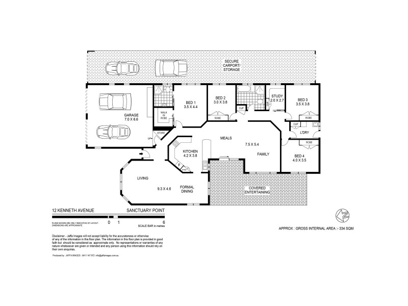 12 Kenneth Avenue, Sanctuary Point NSW 2540 Floorplan
