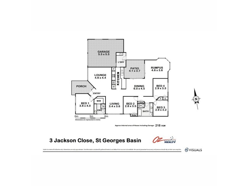 3 Jackson Close, St Georges Basin NSW 2540 Floorplan