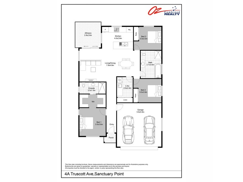 4A Truscott Avenue, Sanctuary Point NSW 2540 Floorplan