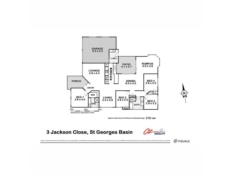 3 Jackson Close, St Georges Basin NSW 2540 Floorplan