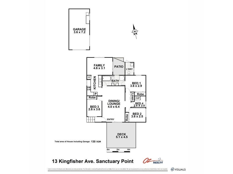 13 Kingfisher Avenue, Sanctuary Point NSW 2540 Floorplan