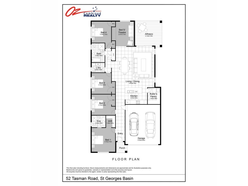 52 Tasman Road, St Georges Basin NSW 2540 Floorplan