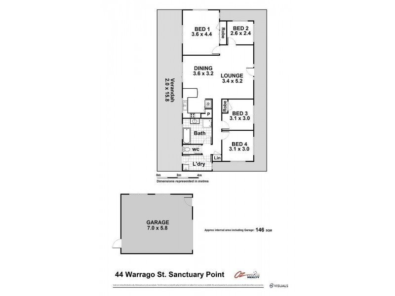 44 Warrego Drive, Sanctuary Point NSW 2540 Floorplan