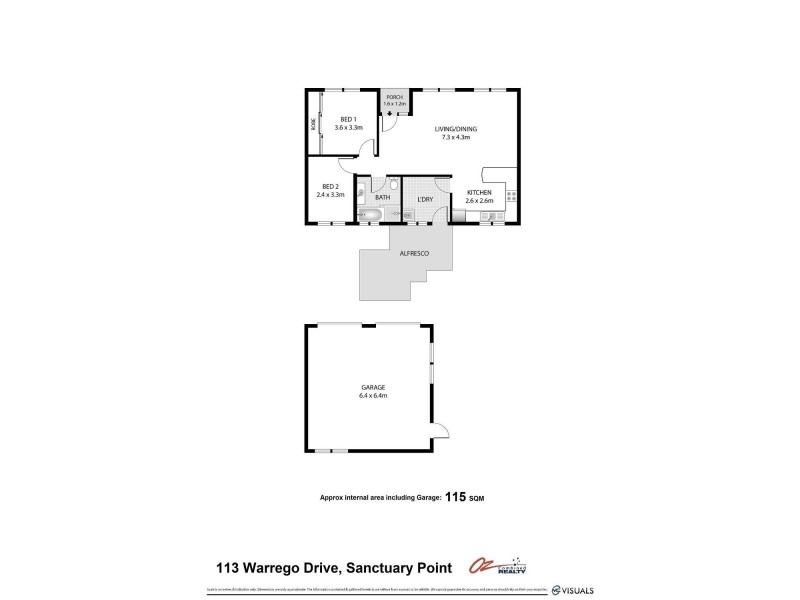 113 Warrego Drive, Sanctuary Point NSW 2540 Floorplan