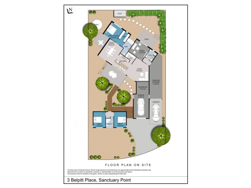 3 Belpitt Place, Sanctuary Point NSW 2540 Floorplan