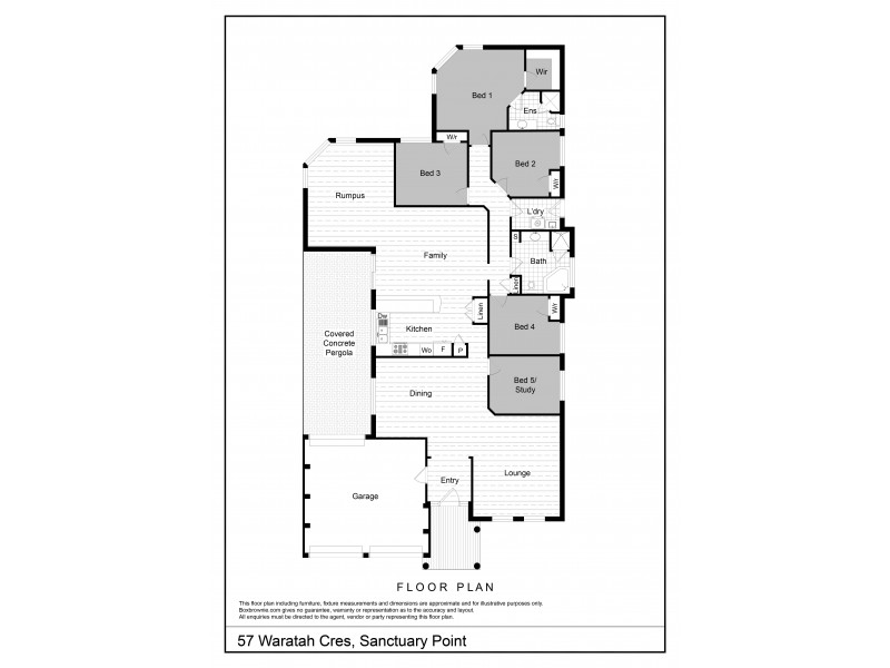 57  Waratah Crescent, Sanctuary Point NSW 2540 Floorplan