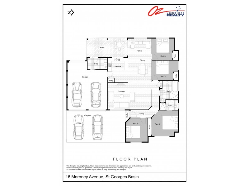16  Moroney Avenue, St Georges Basin NSW 2540 Floorplan