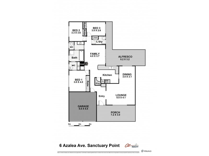6 Azalea Avenue, Sanctuary Point NSW 2540 Floorplan