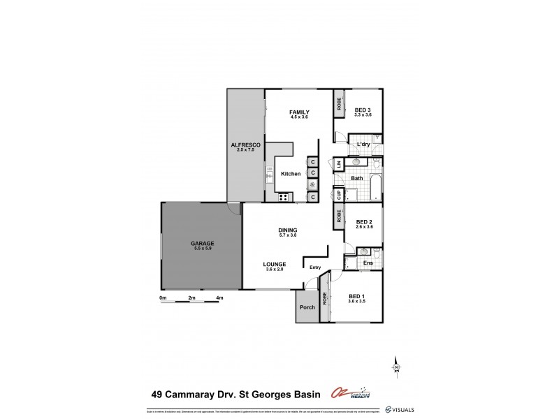 49 Cammaray Drive, St Georges Basin NSW 2540 Floorplan