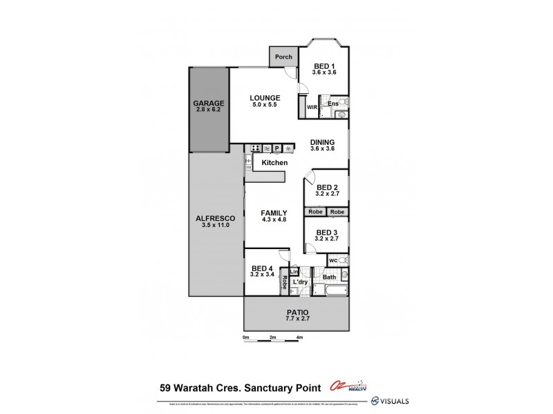59 Waratah Crescent, Sanctuary Point NSW 2540 Floorplan