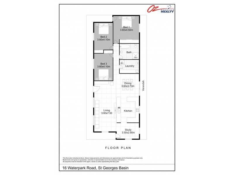 16  Waterpark Road, St Georges Basin NSW 2540 Floorplan