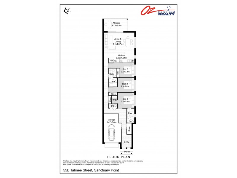 55B Tahnee Street, Sanctuary Point NSW 2540 Floorplan