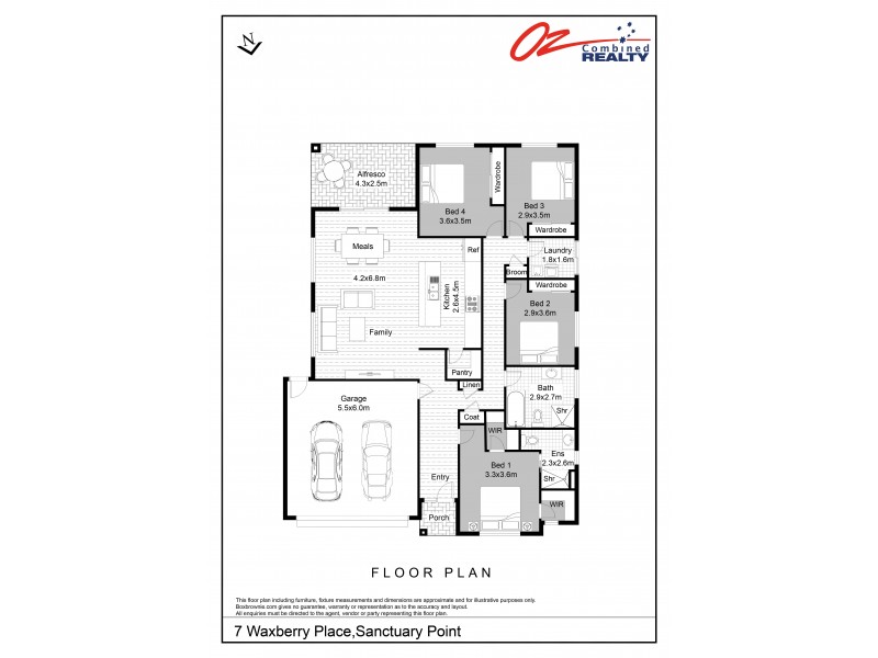 7 Waxberry Place, Sanctuary Point NSW 2540 Floorplan