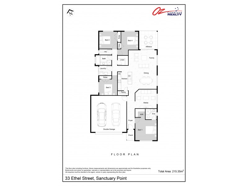 33 Ethel Street, Sanctuary Point NSW 2540 Floorplan