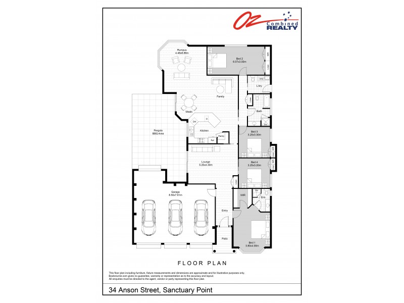 34  Anson Street, Sanctuary Point NSW 2540 Floorplan