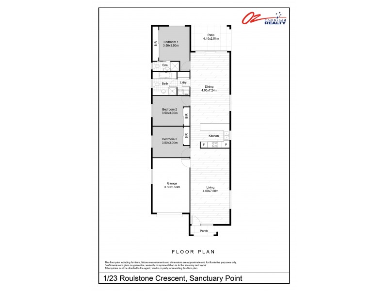 23A Roulstone Crescent, Sanctuary Point NSW 2540 Floorplan