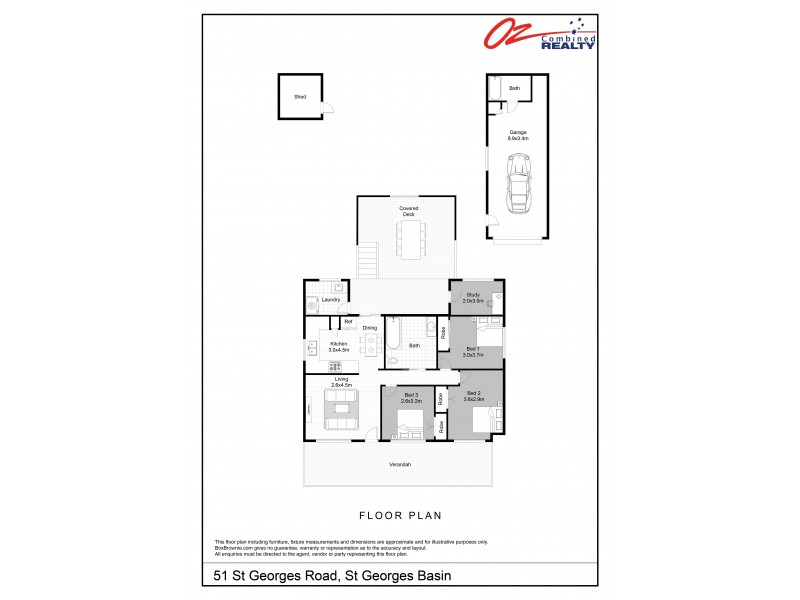 51 St Georges Road, St Georges Basin NSW 2540 Floorplan
