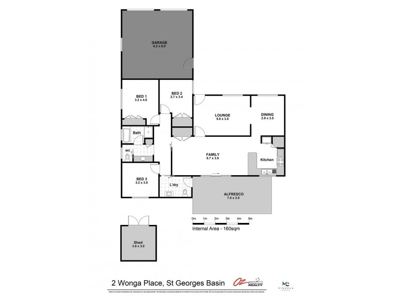 2 Wonga Place, St Georges Basin NSW 2540 Floorplan