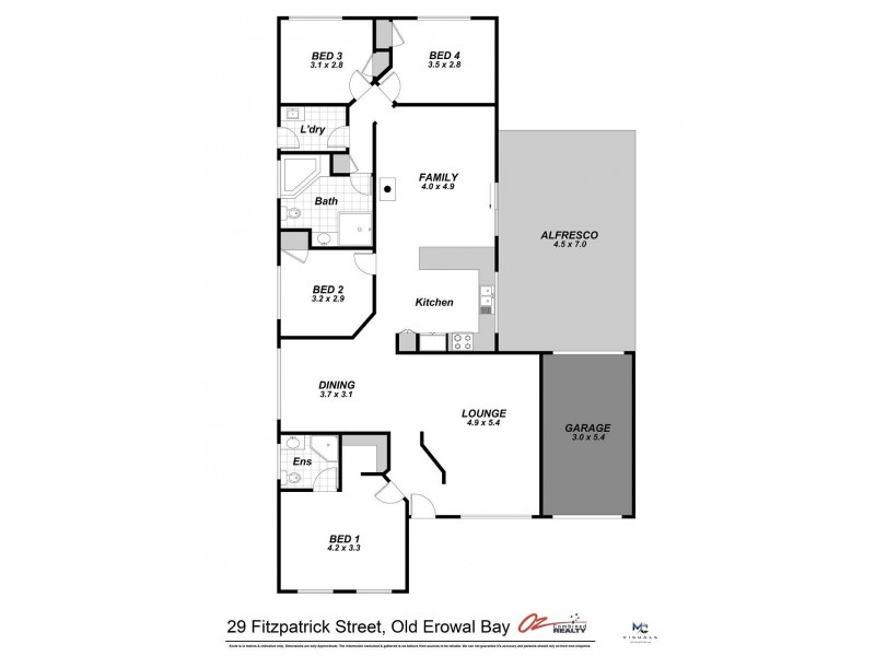 29 Fitzpatrick Street, Old Erowal Bay NSW 2540 Floorplan