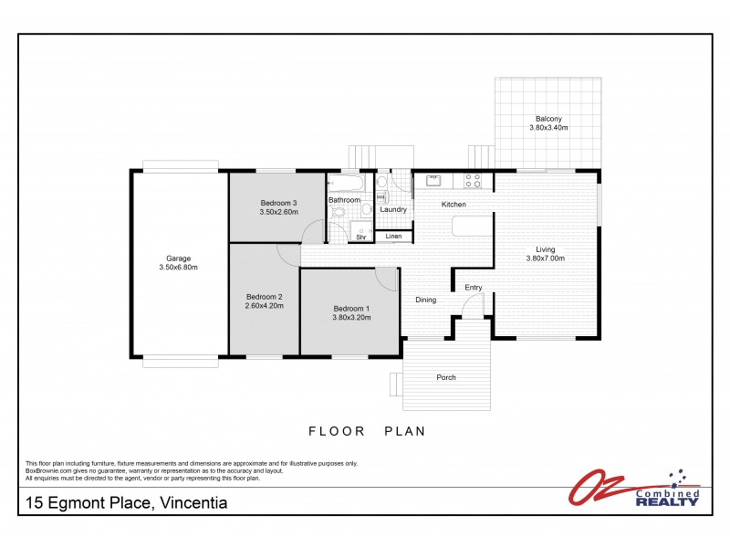 15  Egmont Place, Vincentia NSW 2540 Floorplan