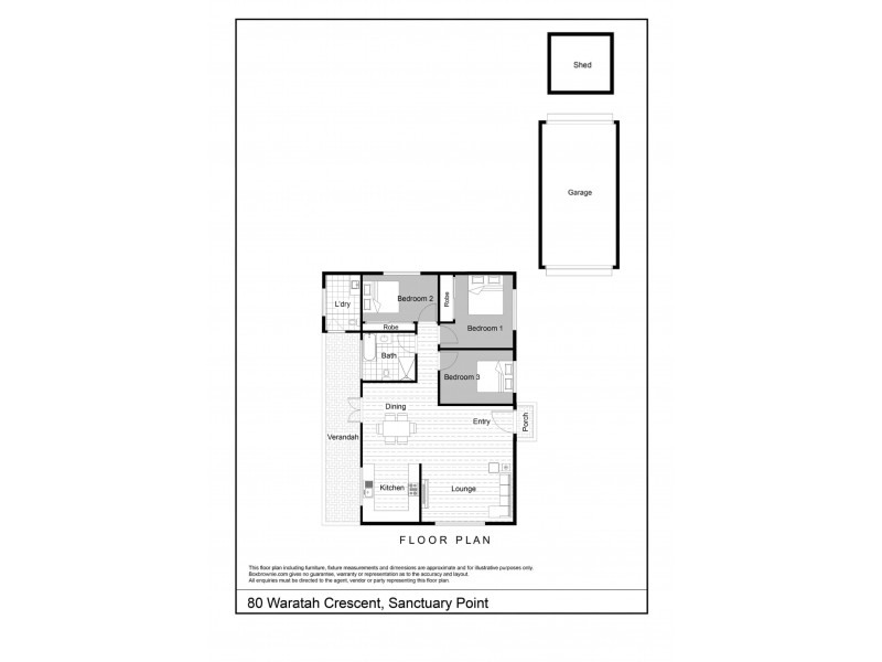 80 Waratah Crescent, Sanctuary Point NSW 2540 Floorplan