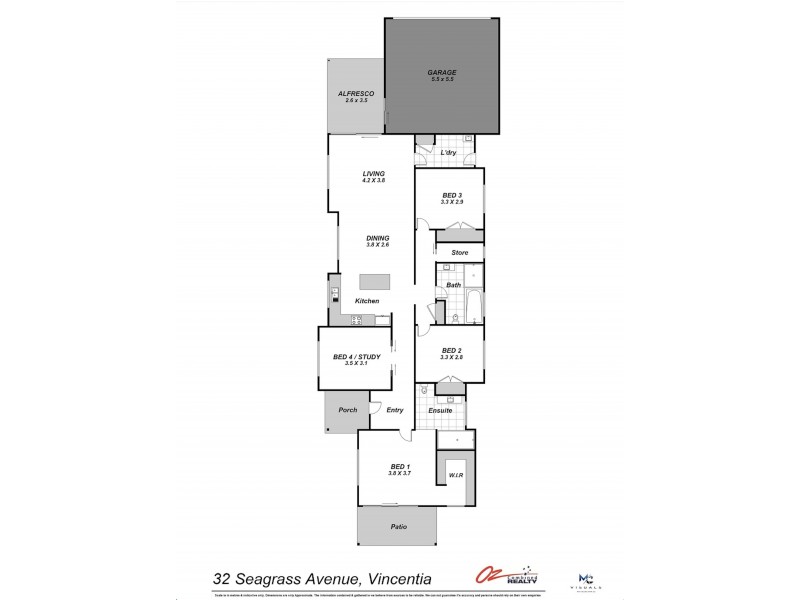 32 Seagrass Avenue, Vincentia NSW 2540 Floorplan