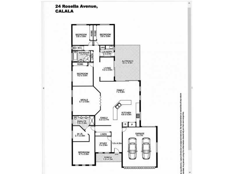 24 Rosella Avenue, Calala NSW 2340 Floorplan