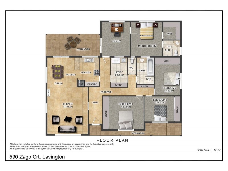 590 Zago Crt, Lavington NSW 2641 Floorplan