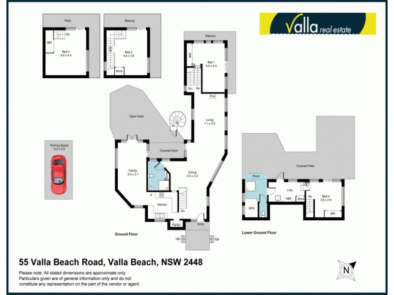 55 Valla Beach Road, Valla Beach NSW 2448 Floorplan
