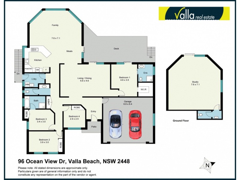 96 Ocean View Drive, Valla Beach NSW 2448 Floorplan