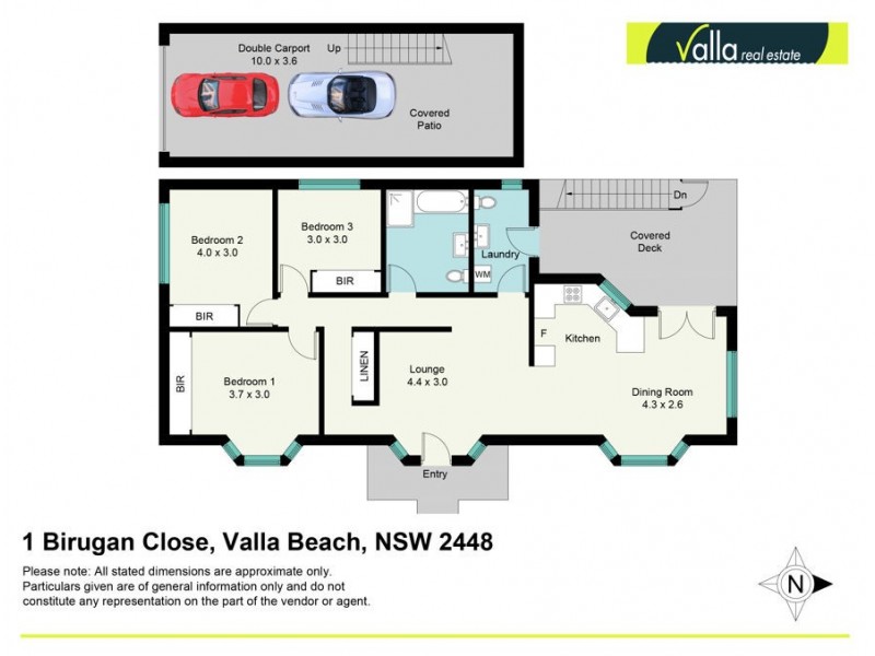 1 Birugan Close, Valla Beach NSW 2448 Floorplan
