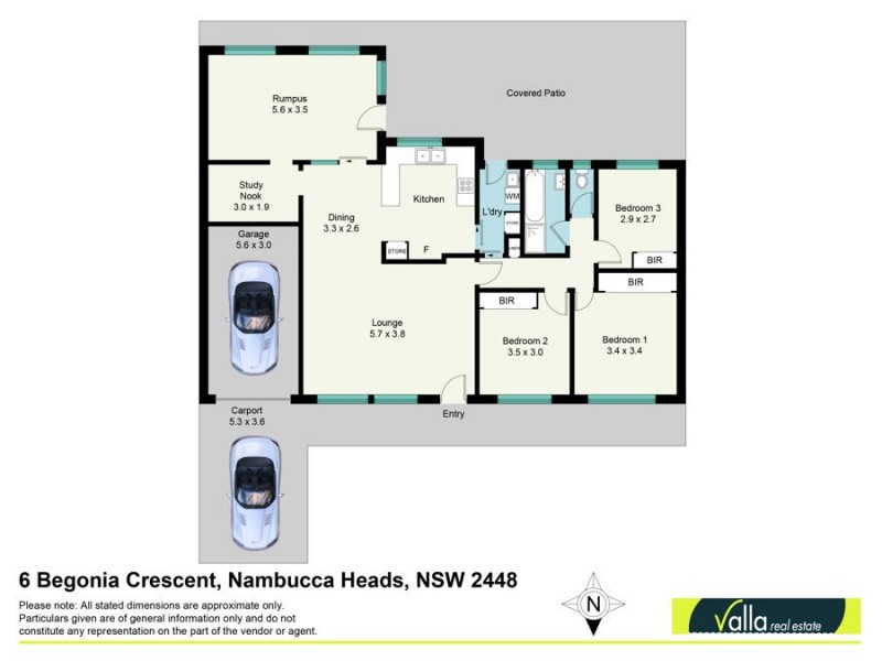 6 Begonia Crescent, Nambucca Heads NSW 2448 Floorplan