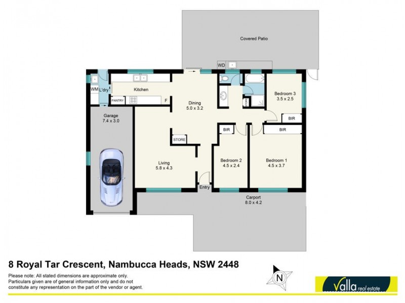 8 Royal Tar Crescent, Nambucca Heads NSW 2448 Floorplan